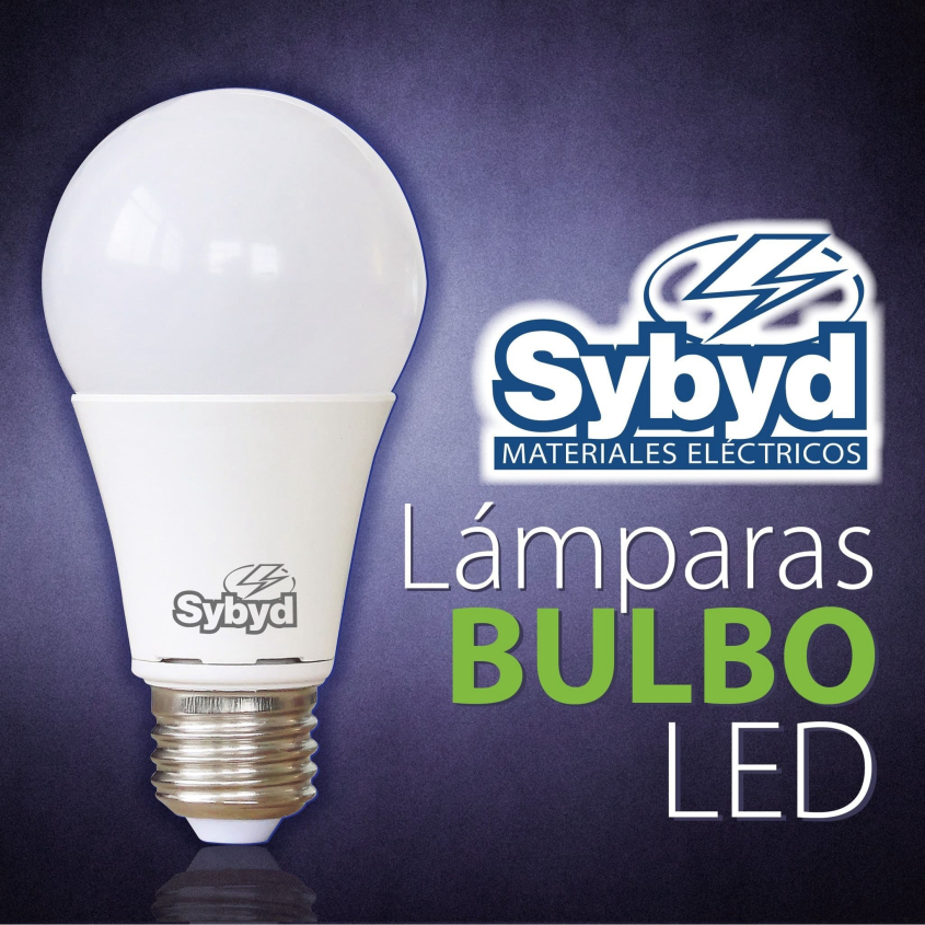 Lampara LED BULBO 9W - E27 - FRIA 6000K SYBYD