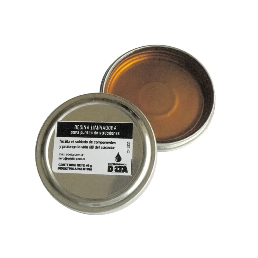 Resina Limpiadora p/ Soldador de estano 50gr. Delta