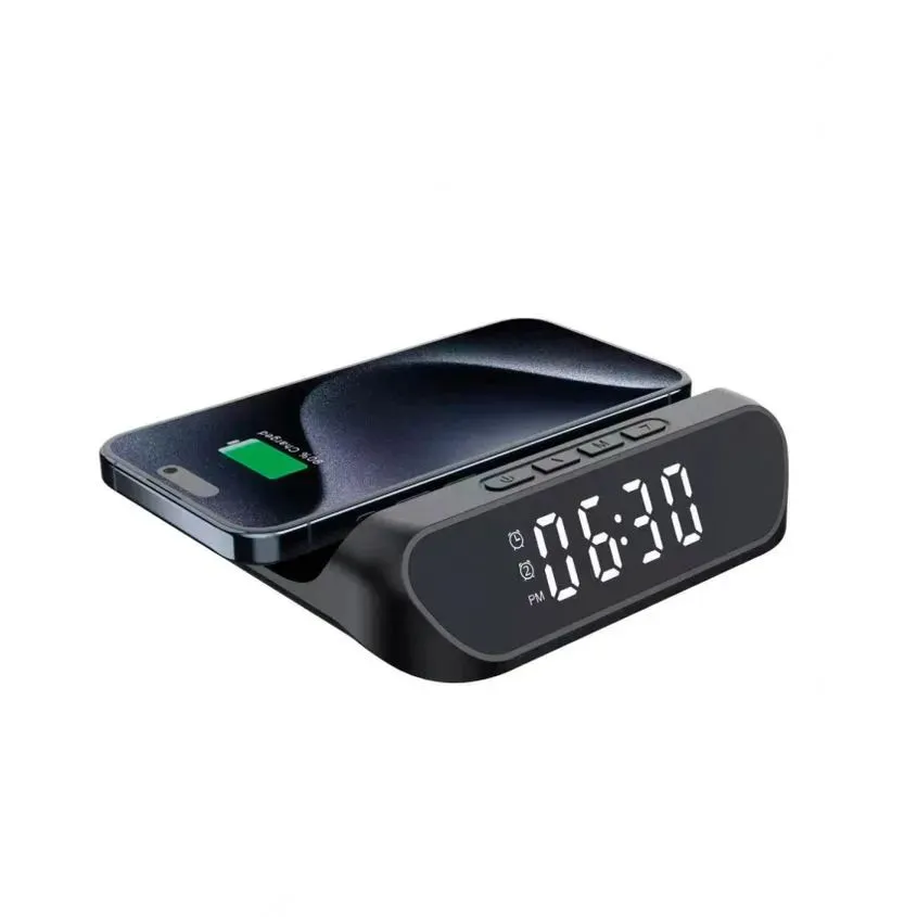 Reloj despertador c/ carga inalambrica Netmak