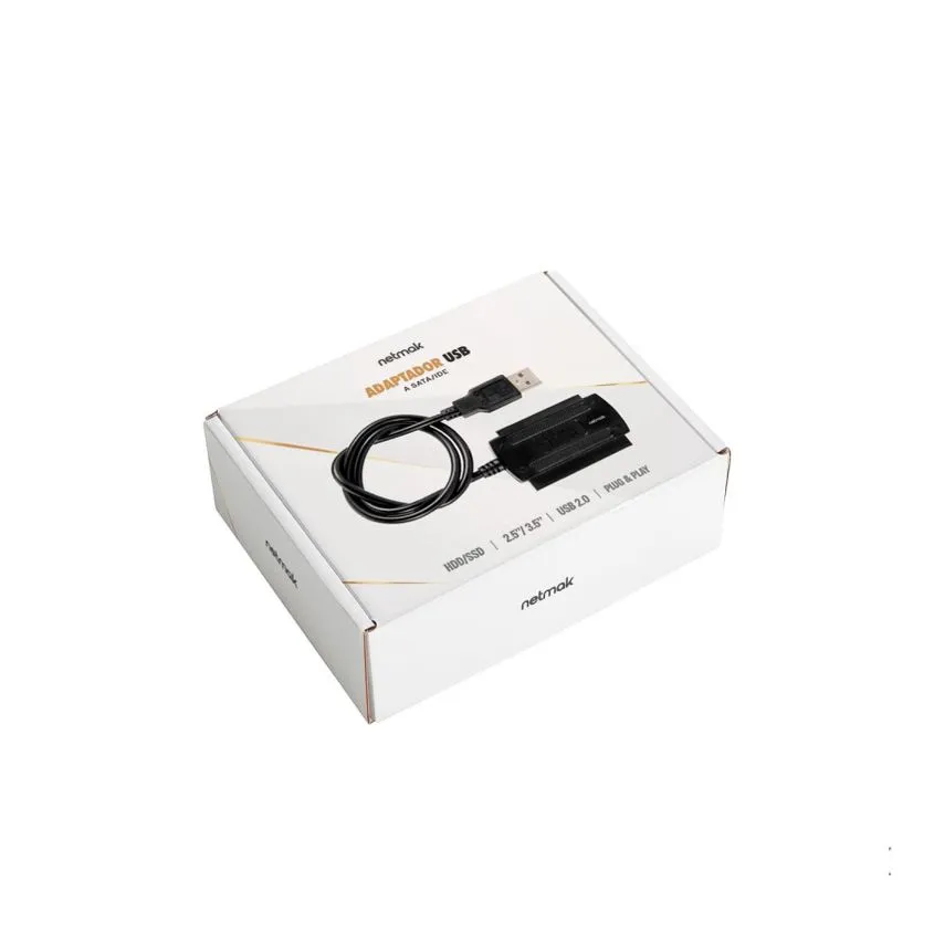 Cable adaptador USB a IDE y SATA C55 Netmak