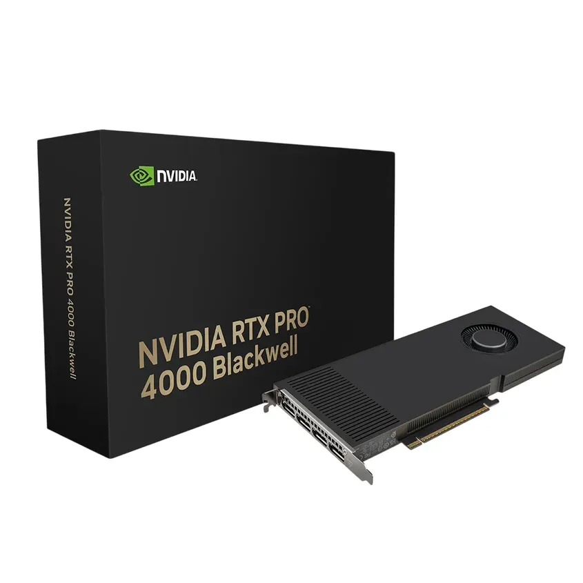 Placa VGA PNY QUADRO RTX PRO 4000 Blackwell 24Gb GDDR7 4x Mini Display Port