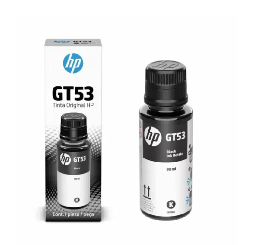 1vv22al Botella De Tinta Hp Gt53 90ml Negro (1vv22al)