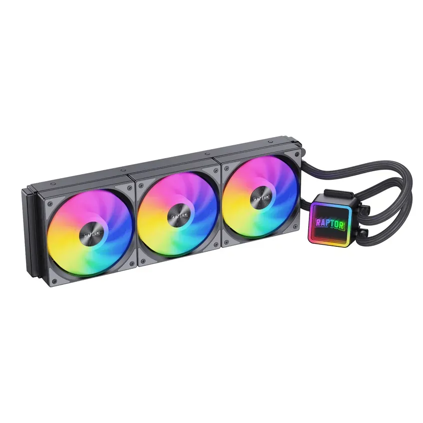 Water Cooling Raptor Aqua Core 360 3x CPU Cooler 360mm Negro