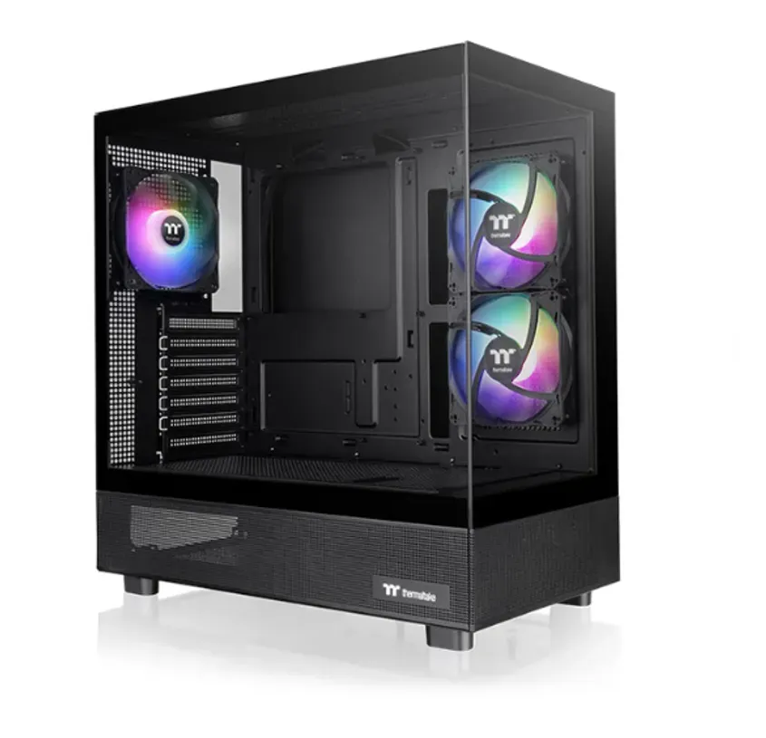 Gabinete TT View 270 Plus Mid-Tower TG x2 Fan ARGB x3 Black