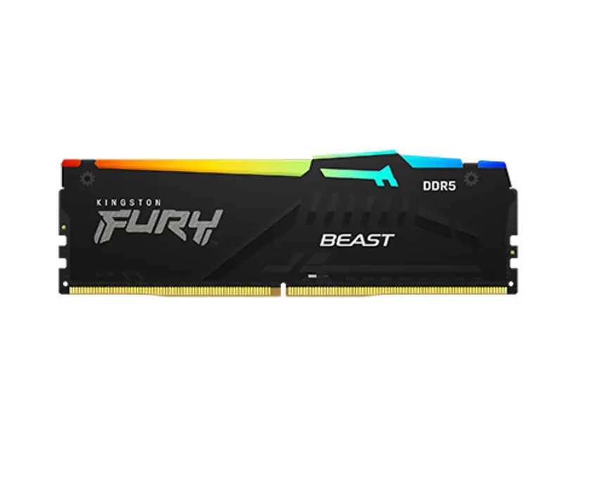 Memoria DDR5 Kingston 16Gb 6000 MHz FURY BEAST EXPO RGB Black