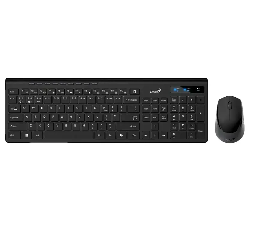 Teclado + Mouse Genius SlimStar 8230,AI,Black,SP,BT+2.4GHz