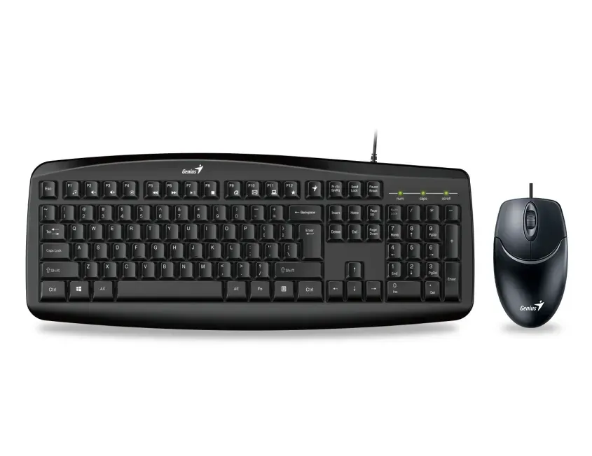 Teclado+mouse Genius Km-200 Teclas Programables Usb Blk