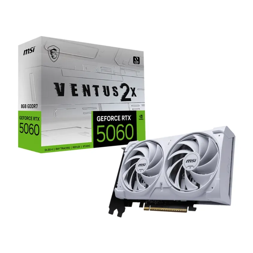VGA MSI GeForce RTX 5060 8G VENTUS 2X OC WHITE