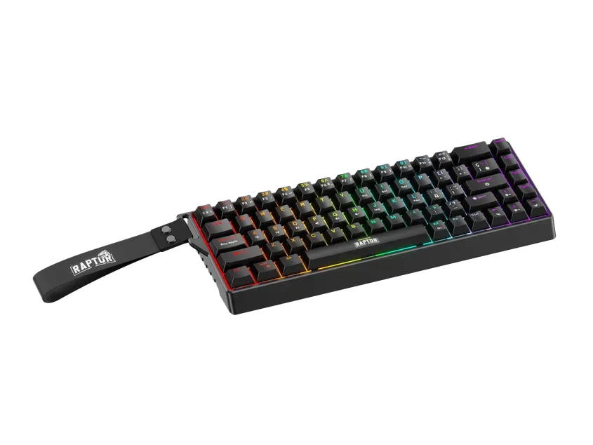 Teclado Gamer Raptor Fireclaw M68 Magnetico Rgb Switch Red Outemu