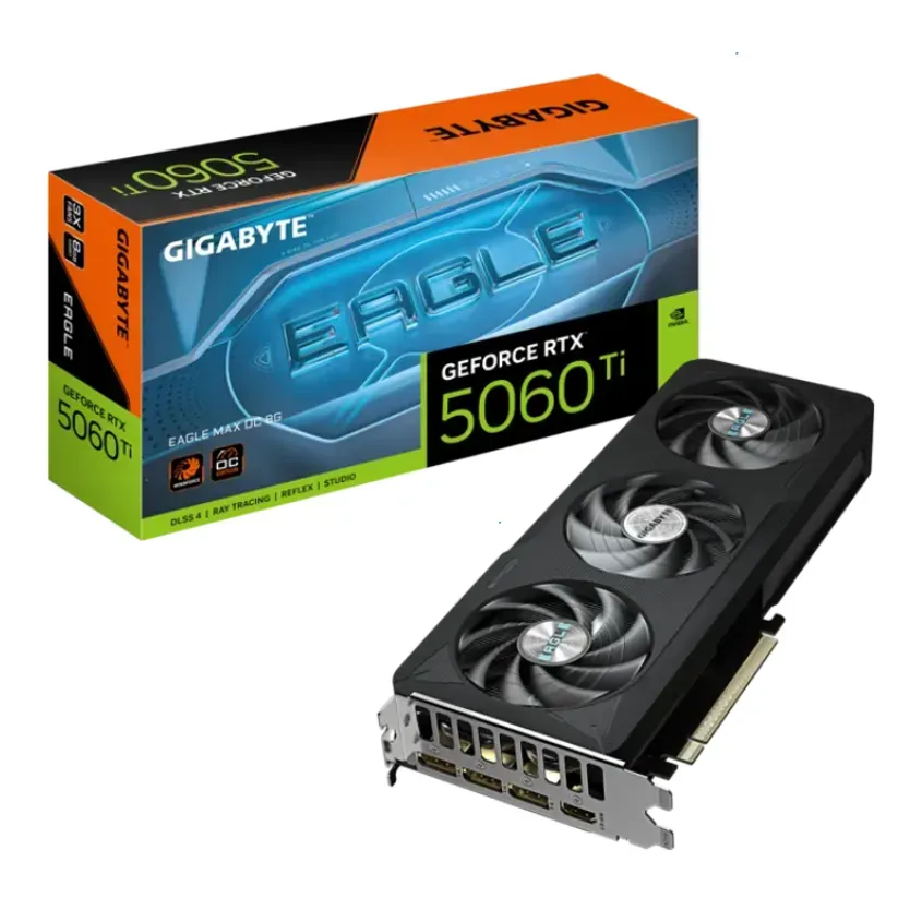 Placa de video VGA Gigabyte GeForce RTX 5060 Ti EAGLE MAX OC 8G