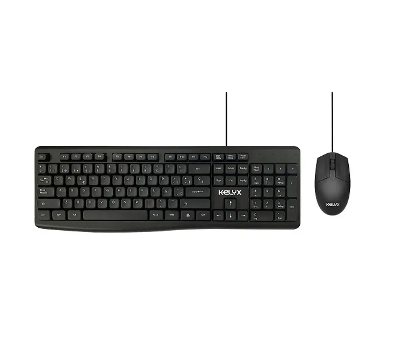 Teclado+Mouse Kelyx USB Cableado Negro