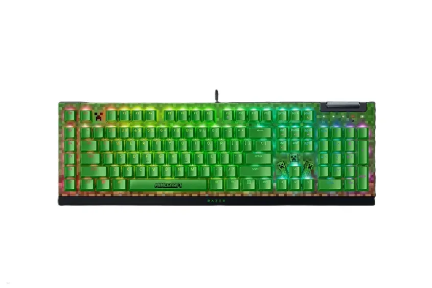 Teclado Razer BlackWidow V4 X Mechanical RGB (Green Switch) Minecraft Edition