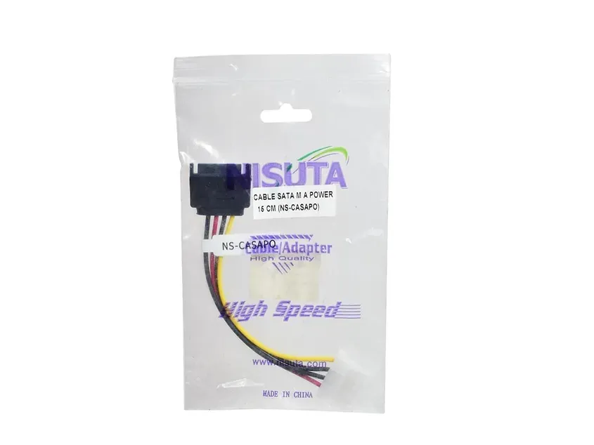 Cable Sata M a Power molex 15CM Nisuta