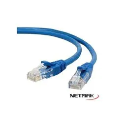 Patch cord 3 metros Cat 5e Netmak