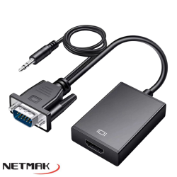Conversor VGA + Audio a HDMI Netmak