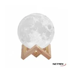 Lampara Velador Luna con luz Led 12Cm Netmak
