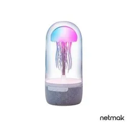 Velador Parlante Bluetooth con Luces Netmak