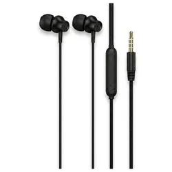 Auricular Stereo Metalico 3.5mm Manos Libres In Ear Nisuta Negro