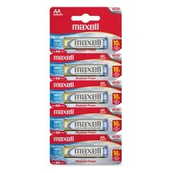Pila Alcalina Maxell AA LR6 Pack x5 1.5v