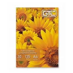 Papel GLOSSY Autoadhesivo 135Grs Resma x 20 Hojas A4 135Grs GTC