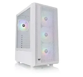 Gabinete TT S200 Mid-Tower TG Fan ARGB x4 Snow