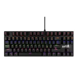 Teclado Gamer Raptor Fireclaw M87 Mecanico Retroiluminado Switch Red Outemu