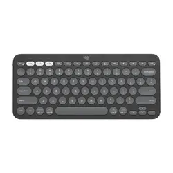 Teclado Logitech Bluetooth K380s Pebble Grafito Teclas Redondas