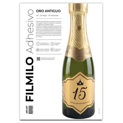 Filmilo Adhesivo Oro Lujoso x 20h