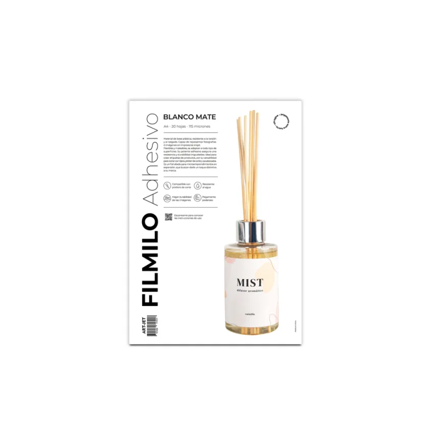 Filmilo Adhesivo Blanco Mate x 20h